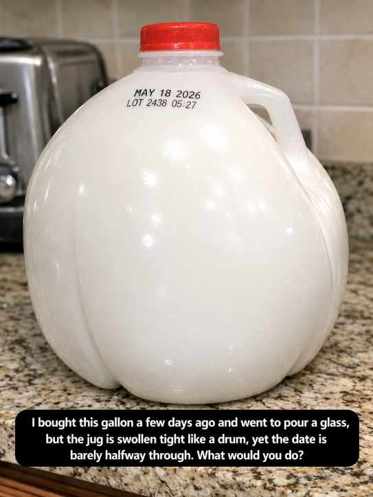 What to Do When Your Milk Jug Is Swollen Like a Drum Before the Expiration Date