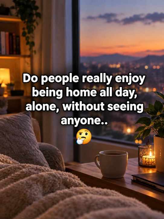 Do People Really Enjoy Being Home All Day, Alone Without Seeing Anyone?