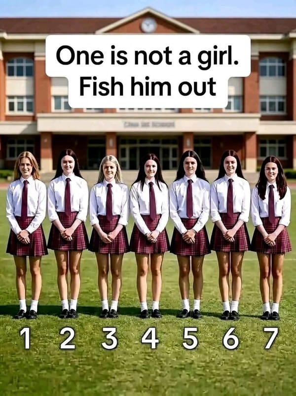 One of These Seven Students Is Not a Girl