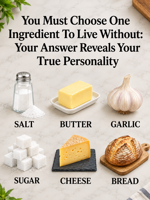 Choose One Ingredient You Can Live Without and It Will Reveal Your True Personality
