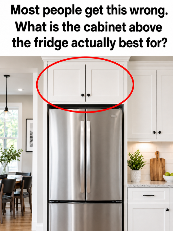 Most People Get This Wrong: What Is the Cabinet Above the Fridge Actually Best For?