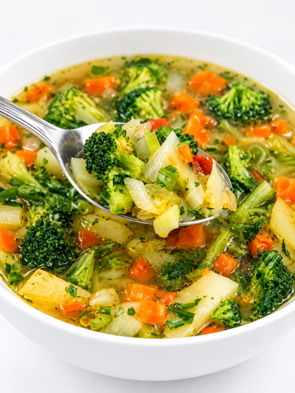 High-Protein Vegetable Soup with Chicken